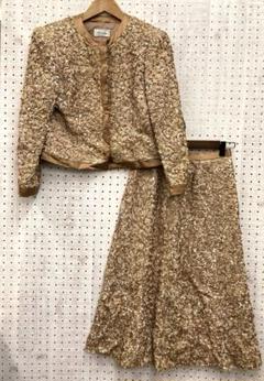 昭和レトロ オールド 古着 Kanebo ノーカラージャケット×スカート