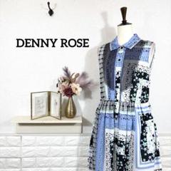 DENNY ROSE★　ワンピース　襟付き　サイズ42　エレガンス　ノースリーブ