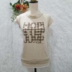★KOOS★コース 半袖トップス【S】柄 プリント ニット ベージュ