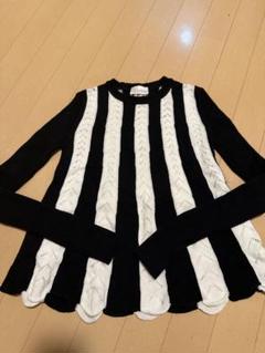 RED VALENTINO】未使用 カシミヤアンゴラ混 半袖パフスリーブニット