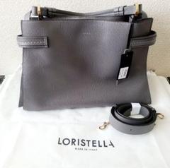 LORISTELLA グレー レザー バッグ
