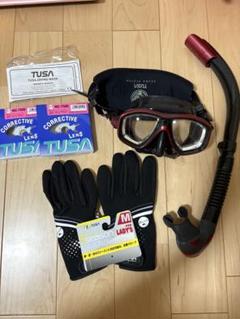 TUSA ダイビングマスク 補正レンズ付き