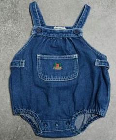 ミキハウス♡  ダルマオール ブラウス付き 新タグ レトロ オールド ミキハウス だるまオール 襟ワッペン