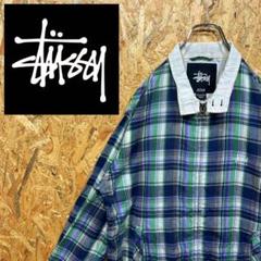 送料無料 ステューシー バックロゴ チェック ゆるだぼ00s ナイロン ブルゾン 新作アイテム22'* Stussy Stock Logo Zip Hoodie (STUSSY