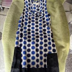 MARNI　シルクワンピース ☆MARNI☆シルク混 総柄 ワンピース ドレス 長袖 マルチカラー