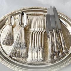 【ドイツ】ディナーセット 15本【シルバープレート】 仏蘭西】 Louis XV ディナーセット 24本【シルバープレート