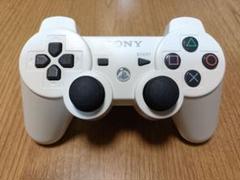 純正 PS3 デュアルショック3 コントローラー ホワイト 基盤内部清掃済