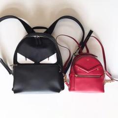 【新品・希少】フェンディ ミニリュック ミニバッグ バグズ レッド ミニサイズ