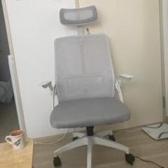 グレー メッシュ オフィスチェア ヘッドレスト付きのサムネイル