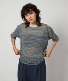 新品未使用　ROKU シアーシャーリングTシャツ BEAUTY&YOUTH UNITED ARROWS｜<6(ROKU)>シアー ビッグ ニット