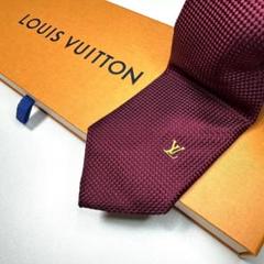 美品 ルイヴィトン Louis Vuitton ネクタイ シルク100%
