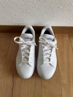 【美品】adidas スニーカー　ホワイト24㎝のサムネイル