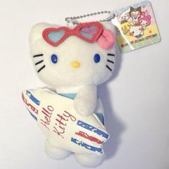 ハローキティ　ぬいぐるみキーホルダー ローリーズファーム　50周年　水着 ハローキティ ぬいぐるみキーホルダー ローリーズファーム 50