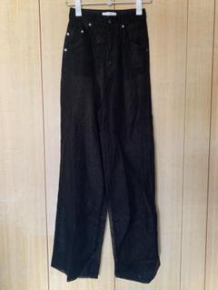 12 MOUSSY VINTAGE シアー5Pパンツ　黒