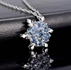 シルバー ネックレス 雪 結晶 レディース