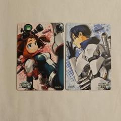 ヒロアカ　原画展　麗日お茶子　飯田天哉　マグネットステッカー
