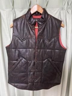 RRLキルテッドレザーベスト　 L 新品未使用】RRL ダブルアールエル レザーヨーク キルテッド