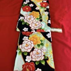 ViVi sienne Vintage 浴衣 1939 花柄 ゆかた 女物 黒