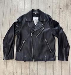 COACH ブラック ダブルライダースジャケット サイズ50