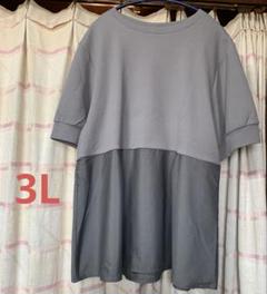 DREA myMINXペプラムエンボスバックパールチュニックグレー系3L