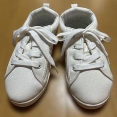 新品★コムサイズム　白キャンパス　スニーカー20㎝⑨