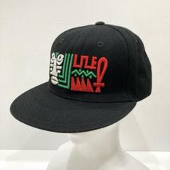 NINE RULAZ LINE フラット バイザー キャップ ブラック