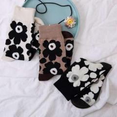 ☆新品☆❤︎可愛い❤︎レディース 靴下 3点セット 花柄 北欧 くつ下