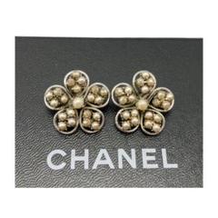 良品✨ シャネル 98A カメリア フェイクパール 花型 イヤリング