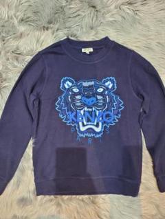 KENZO トラ刺繍 トレーナー XS 黒 KENZO トラ刺繍 スウェット XS