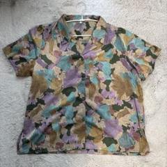 柄シャツ　古着