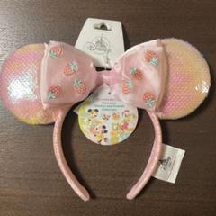 上海ディズニーランド カチューシャ 新品未使用 タグ付き ツイード ミニー 日本未発売】ミニー ツイード カチューシャ 上海ディズニー