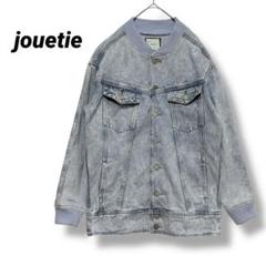 【ジュエティ】jouetie デニムジャケット スタッツ オーバーサイズ ブルー