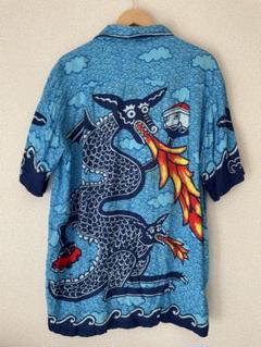 ☆90s Mambo LOUD SHIRTS総柄レーヨン半袖アロハシャツ