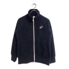 NIKE フリースジャケット S 黒 ピンク アウトドア 運動 もこもこ 可愛い