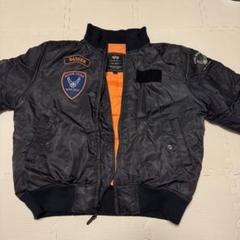 希少 XL ★ 90s USA製 ALPHA MA-1 ネイビー　C875 90s 90年代 00s 00年代 ミリタリー アメリカ製 紺 ネイビー