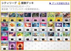 ドラパルトex 構築済みデッキ　シティリーグ優勝　最強　最新 ドラパルトex構築済みデッキ【シティリーグ優勝】DPNA04