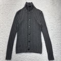 DOLCE & GABBANA グレー ケーブルニット カーディガン DOLCE&GABBANA ドルチェ＆ガッバーナ 12AW ローゲージニット