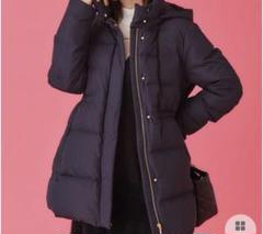 完売！河田ダウン ドロストミドルコート ネイビー　サイズL index ダウンコート ダウンジャケット 「XS-LLsize」河田ダウン