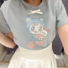 evelyn エブリン メゾピアノ ベリエちゃん Tシャツ ピンク 量産型 evelyn エブリン メゾピアノ ベリエちゃん Tシャツ ピンク 量産