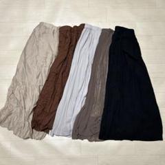 プリーツスカート ロングスカート　ガウチョパンツ　ワイド　まとめ レディースのサムネイル