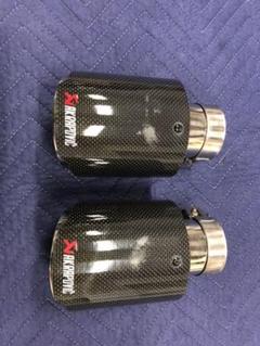カーボン×ステンレス マフラーカッター 2個