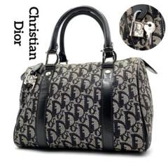 希少✨オールドディオール ショルダー ハンドバッグ トロッター ブラック CHRISTIAN DIOR クリスチャンディオール トロッター柄