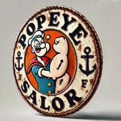 ポパイ POPEYE ブリキ看板 アメリカン雑貨 世田谷ベース