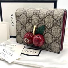 ペンギン グッチ チェリー 二つ折り財布 ggスプリーム コンパクト ペンギン様専用 グッチ チェリー 二つ折り財布 ggスプリーム