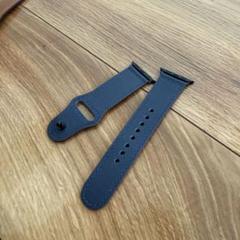 Apple Watch レザーベルト 41mm ケース 本革 ネービー 紺色