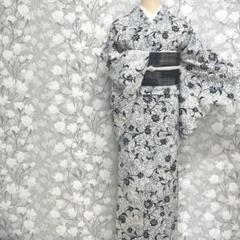 未着用　小紋　夏用　絽　洗える着物　蝶　撫子　竹筋　斜め縞　着物　054a d 未着用小紋夏用絽洗える着物蝶撫子竹筋斜め縞着物054a d