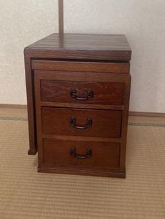 古道具 小さな机 小引き出し 小文机 傾斜台 展示台 抽斗 vintage 昭和レトロ 小引き出し 文机 | アンティーク家具と喫茶