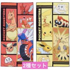 【新品2種セット】ポケットモンスター プレミアムバスタオル カラーコレクション