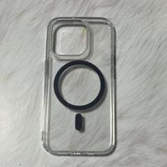新品 iPhone15Pro ケース クリアブルーMagSafe対応