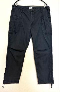 ⭐︎coen⭐︎メンズ　カーゴパンツ　XL 濃グレー　膝にタック有　股部分マチ有
